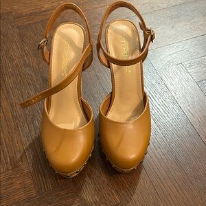 Seychelles Brown Studded Mules